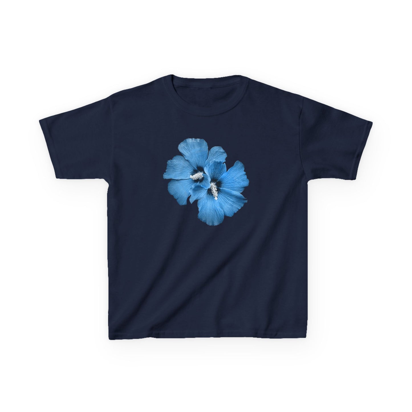 "Blue Hibiscus" Baby Tee