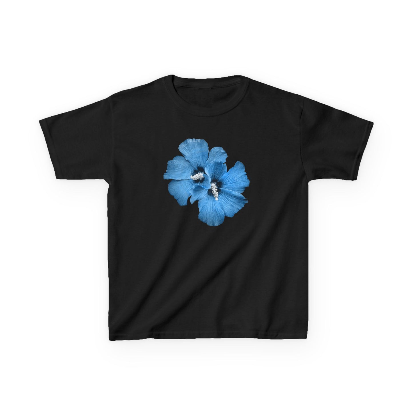 "Blue Hibiscus" Baby Tee