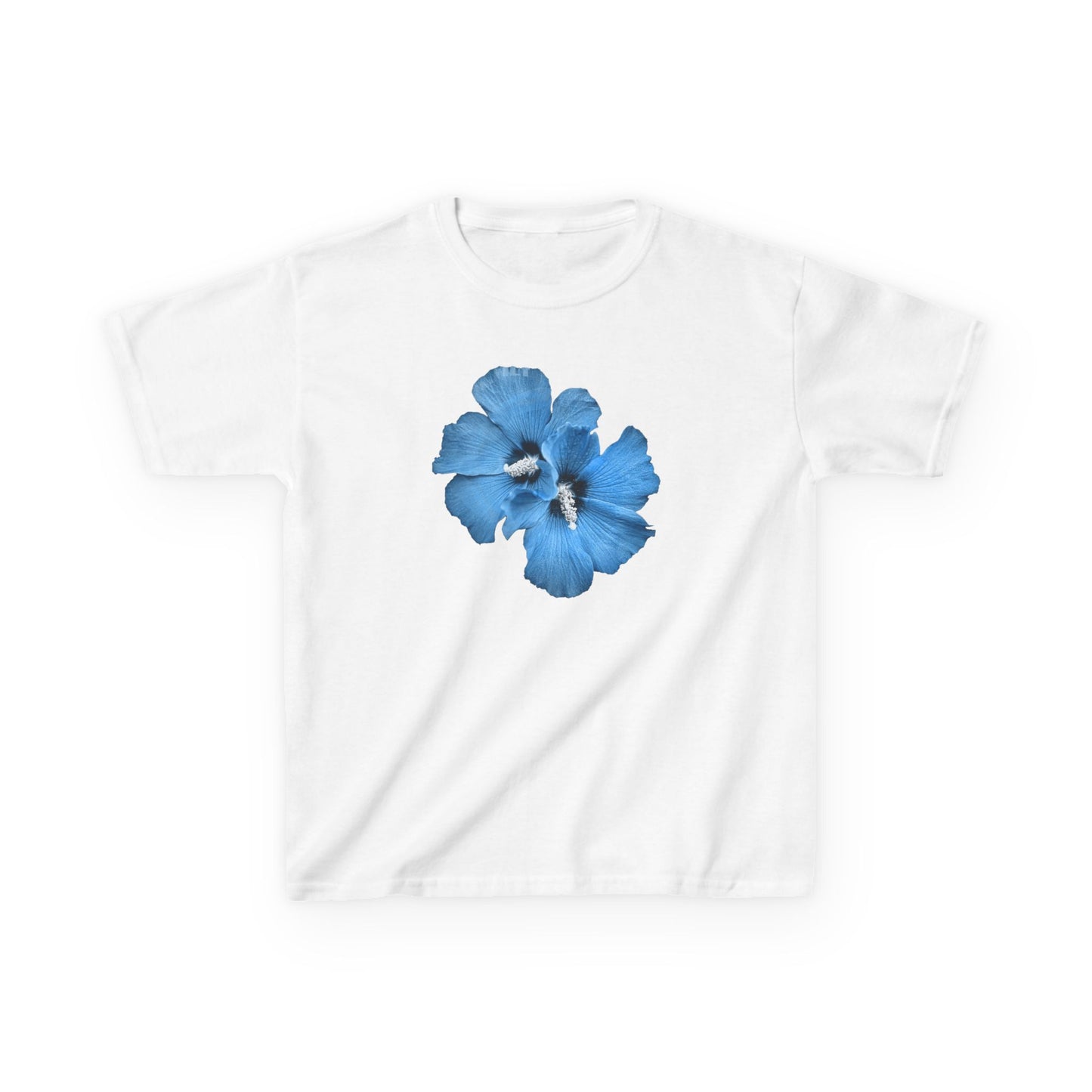 "Blue Hibiscus" Baby Tee