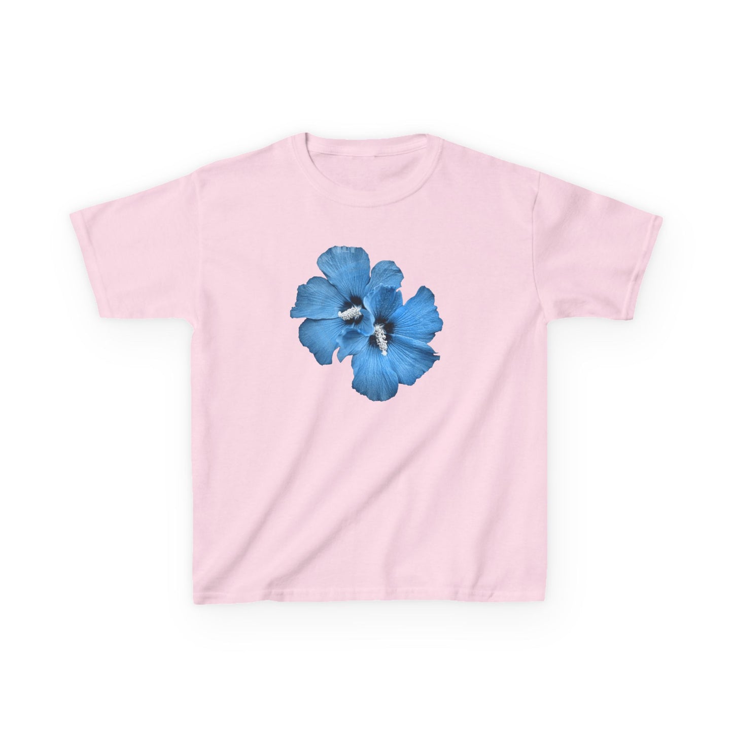 "Blue Hibiscus" Baby Tee