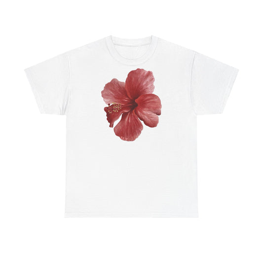 "Red Hibiscus" Classic Tee