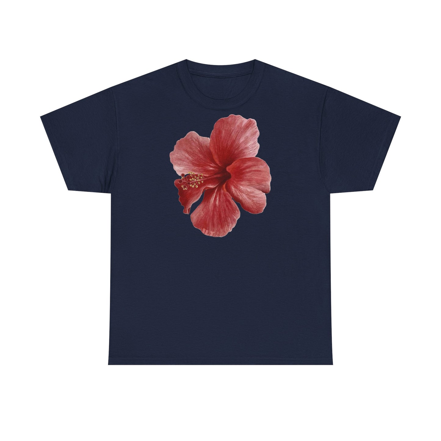 "Red Hibiscus" Classic Tee